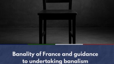 Banality of France and guidance to undertaking banalism in indonesia